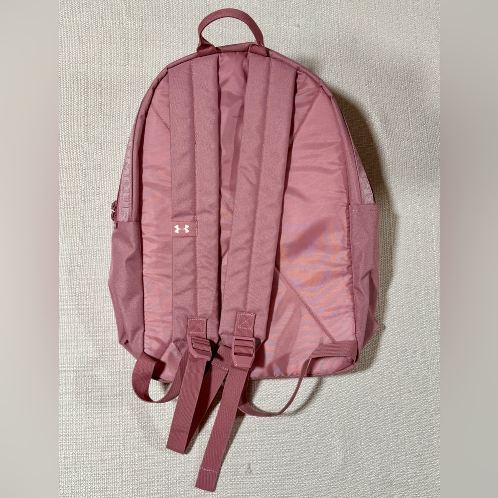 Under Armour UA Loudon Backpack Pink/White 1364186 697 School Bag (Used Once) - Picture 2 of 4